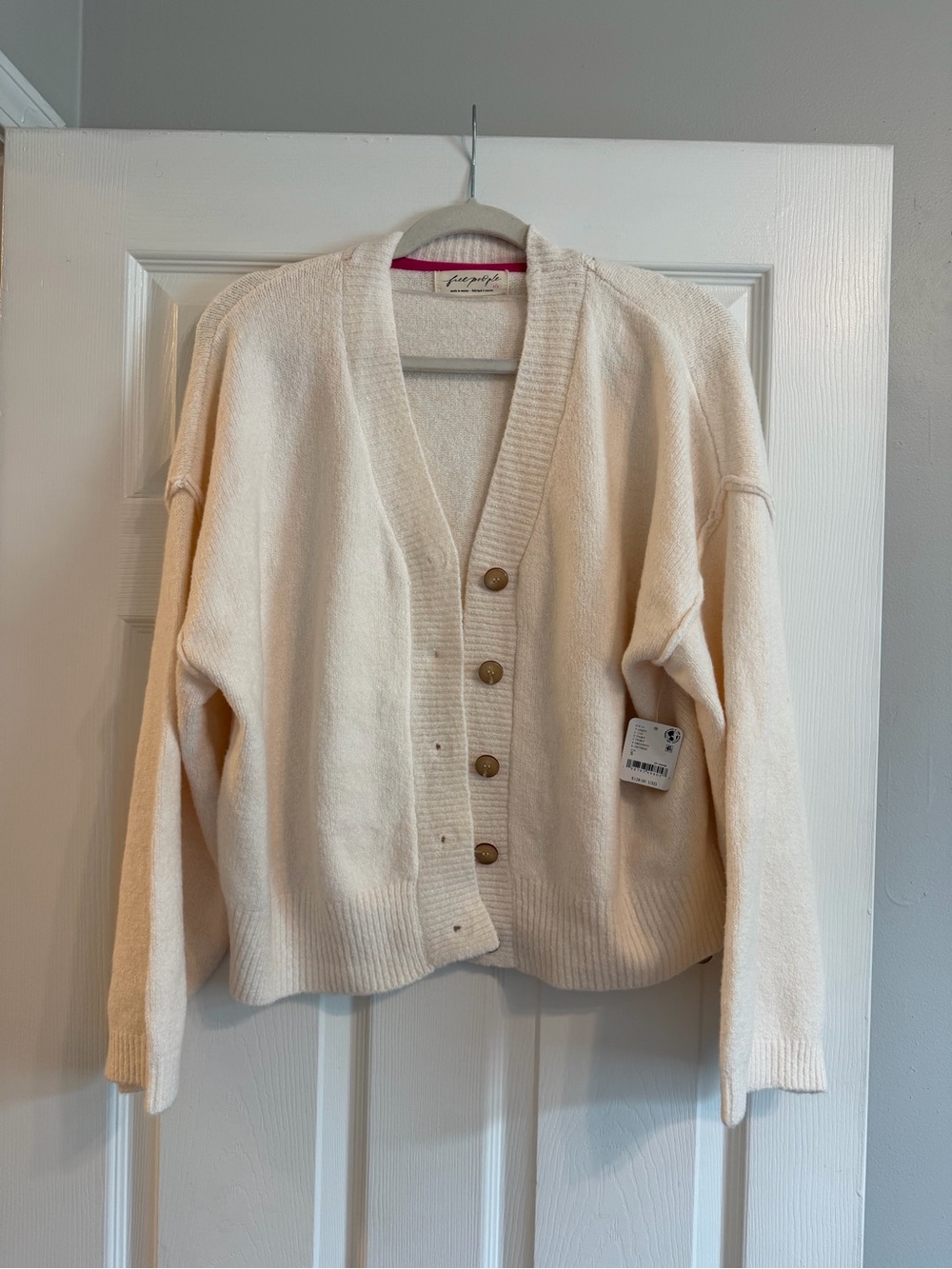 Free People - Ivory Cardigan- Size Small